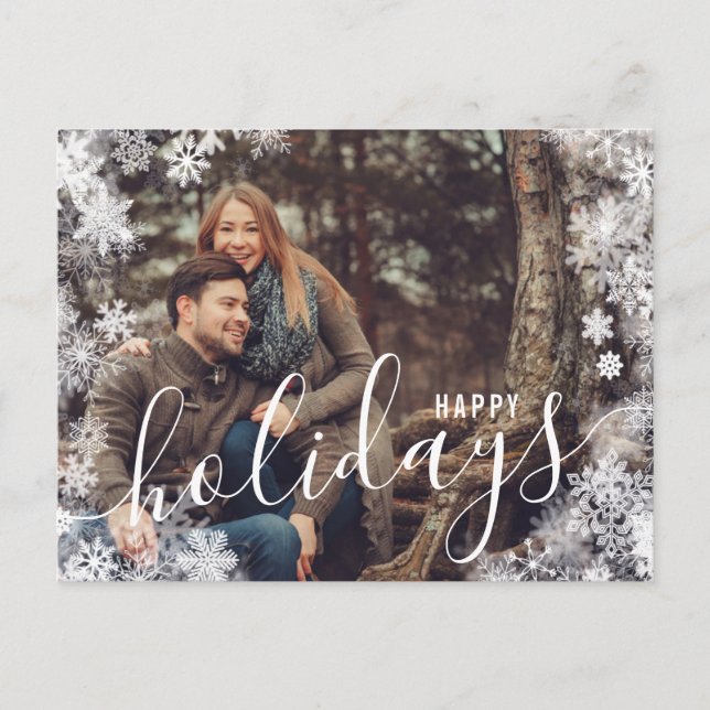 Weihnachten 1 Foto Urlaub Postkarte (Vorderseite)