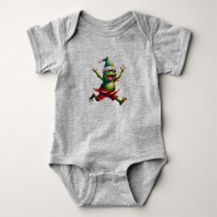 Weihnachten 1 Frosch, Frosch, Weihnachten, Tanzfro Baby Strampler