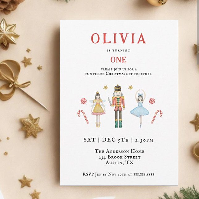 Weihnachten 1. Geburtstag Einladung (Von Creator hochgeladen)