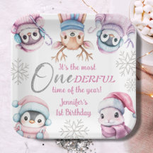 Weihnachten 1. Geburtstag Niedlich Pink Winter Tie