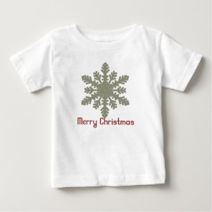 Weihnachten 1 : Schneeflocken Frohe Weihnachten St Baby T-shirt