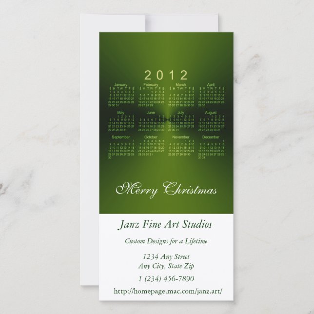 Weihnachten 2012 - Kalender (Vorderseite)