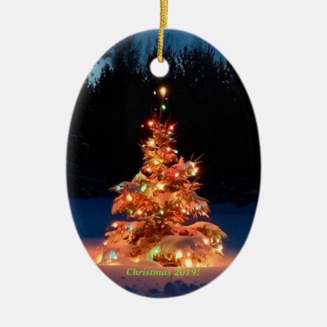 Weihnachten 2019 keramik ornament (Vorne)
