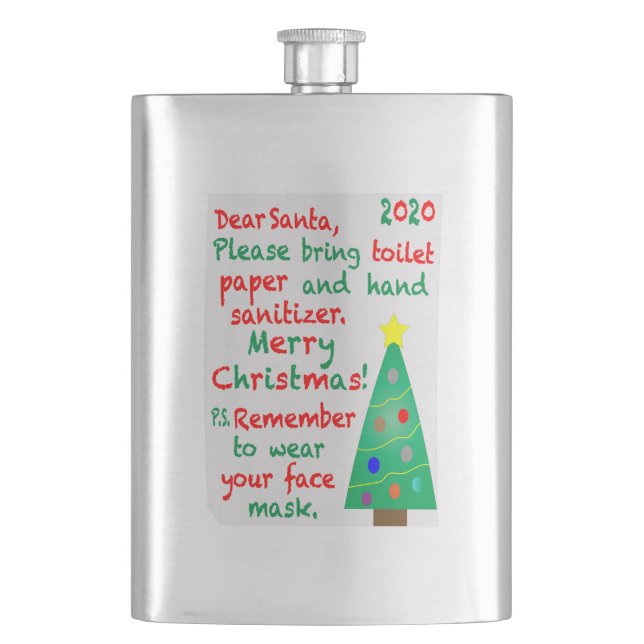 Weihnachten 2020 flachmann (Vorderseite)
