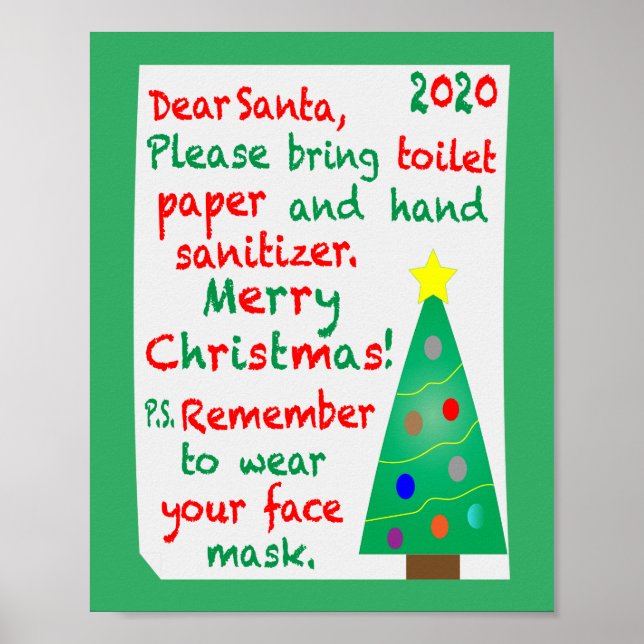 Weihnachten 2020 in Erinnerung Poster (Vorne)