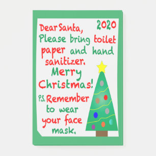 Weihnachten 2020 post-it klebezettel