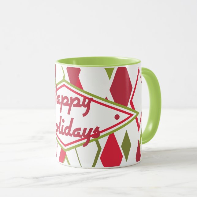 Weihnachten 2020 Retro Kaffee Tasse (VorderseiteRechts)