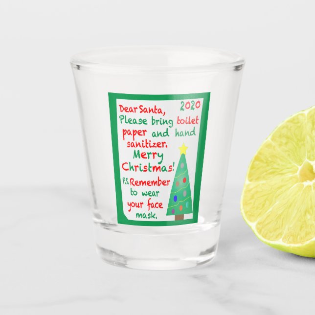 Weihnachten 2020 schnapsglas (Vorderseite)