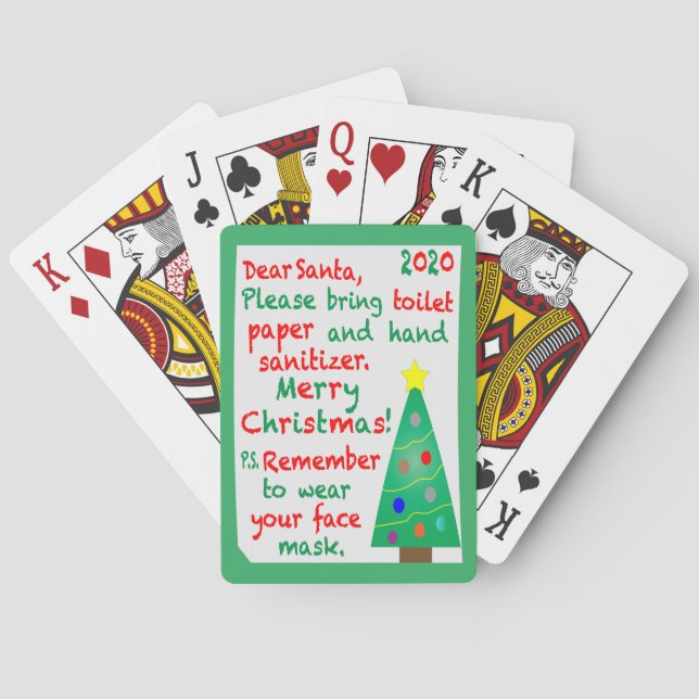 Weihnachten 2020 spielkarten (Rückseite)