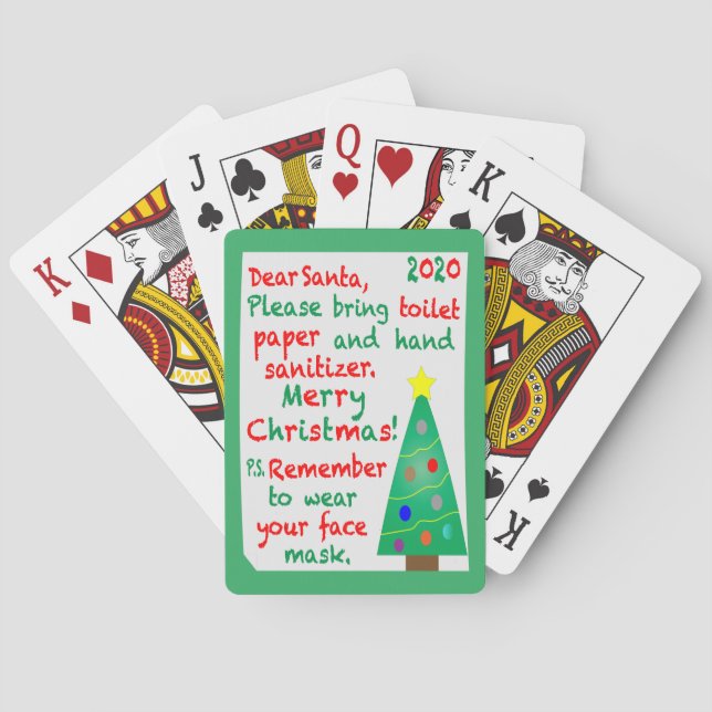Weihnachten 2020 spielkarten (Rückseite)