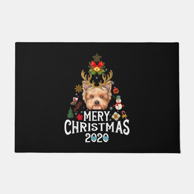 Weihnachten 2020 Tree Yorkshire Maskenkostüm Fußmatte (Vorderseite)