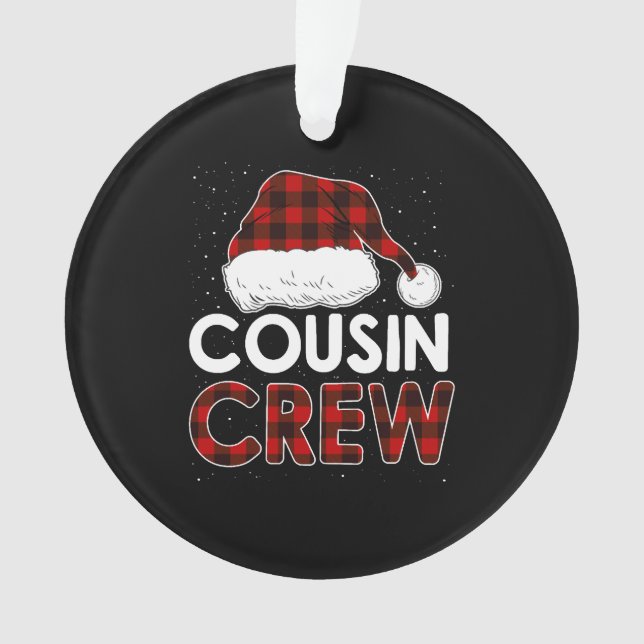 Weihnachten 2021 Cousin Crew Ornament (Vorderseite)
