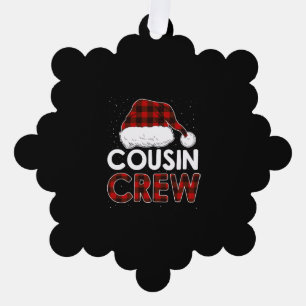 Weihnachten 2021 Cousin Crew Ornament Karte