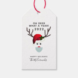 Weihnachten 2021 Covid Face Maske Reindeer Geschenkanhänger