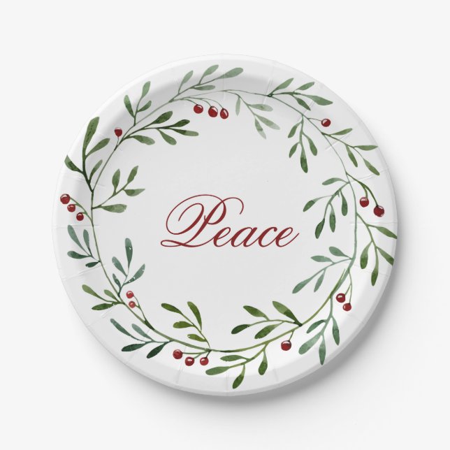 Weihnachten 2021 Druckplatte Pappteller (Vorderseite)