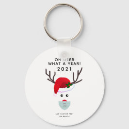 Weihnachten 2021-Logo-Maske Schlüsselanhänger