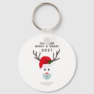 Weihnachten 2021-Logo-Maske Schlüsselanhänger