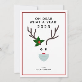 Weihnachten 2021 Rentiermaske
