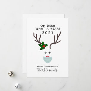 Weihnachten 2021 Rentiermaske