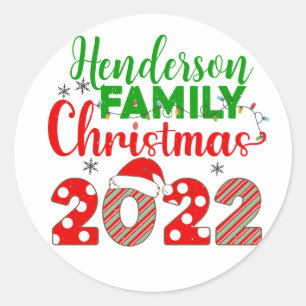 Weihnachten 2022 - Klassischer Rundaufkleber Runder Aufkleber