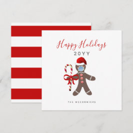 Weihnachten 2022 Lebkuchenmann in Gesichtsmaske