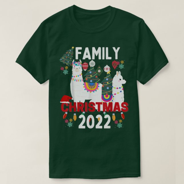 Weihnachten 2022 - Matching s Squad Llama Liebe T-Shirt (Design vorne)