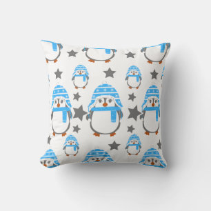 Weihnachten 2023 Pinguine und Sterne Spaß Kissen