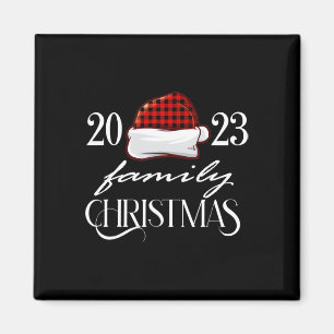 Weihnachten 2023 Weihnachtsmannmütze Buffalo Rot K Magnet