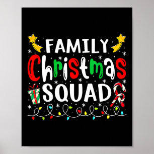 Weihnachten 2023 Weihnachtsmannmütze Crew Spaß Fra Poster
