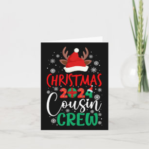 Weihnachten 2024 Cousin Crew Reindeer Xmas Weihnac Karte