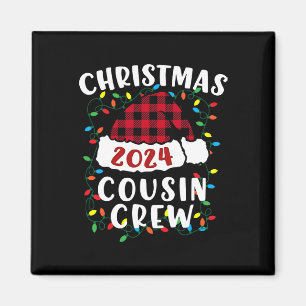 Weihnachten 2024 Cousin Crew Weihnachten Lichter W Magnet