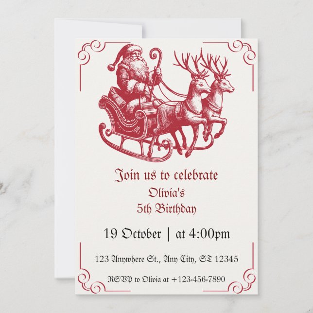 Weihnachten 2024 einladung (Vorderseite)