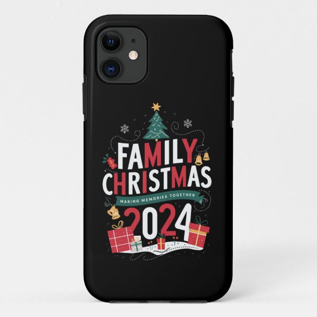 Weihnachten 2024 Erinnerungen zusammenbauen Case-Mate iPhone Hülle (Rückseite)
