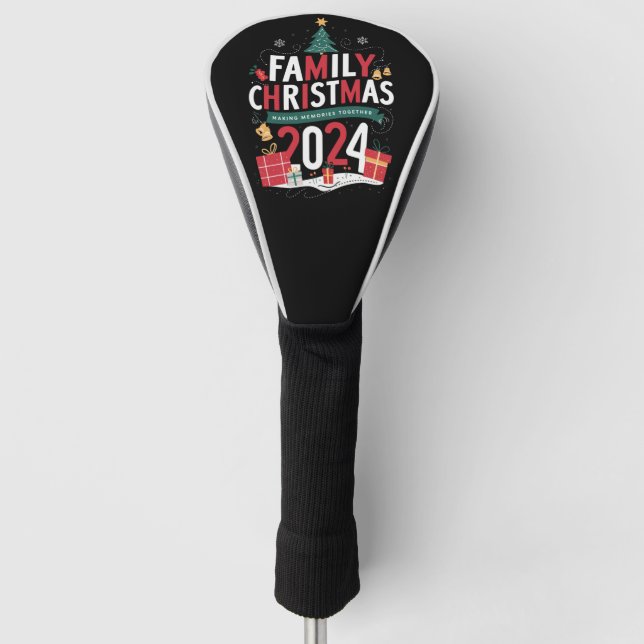 Weihnachten 2024 Erinnerungen zusammenbauen Golf Headcover (Vorderseite)