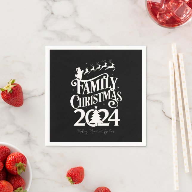 Weihnachten 2024 - Erinnerungen zusammenpassen Serviette (Beispiel)