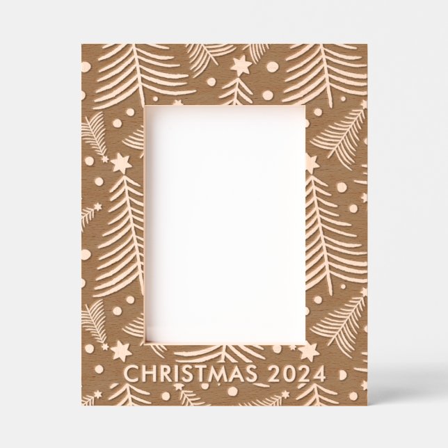 Weihnachten 2024 Keepake Geätzte Rahmen (Vorderseite)