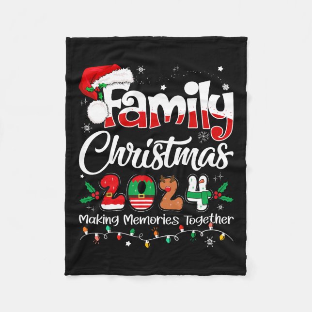Weihnachten 2024 Matching Outfit Xmas Squad S Fleecedecke (Vorderseite)