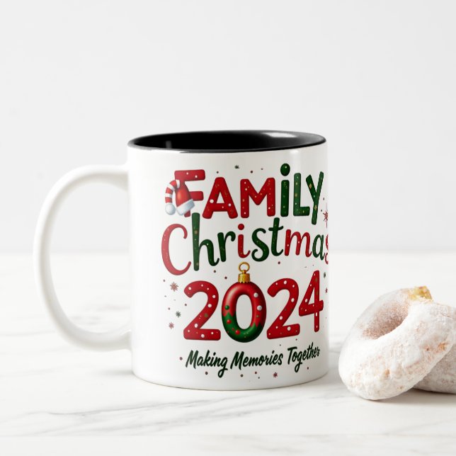 Weihnachten 2024 Tasse Erinnerungen gemeinsam mach (Mit Donut)