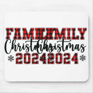 Weihnachten 2024 Weihnachten Familienfeier Mousepad