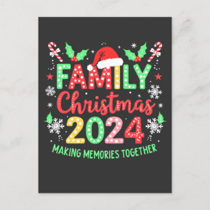 Weihnachten 2024 Weihnachten Familienmatratze Einladungspostkarte