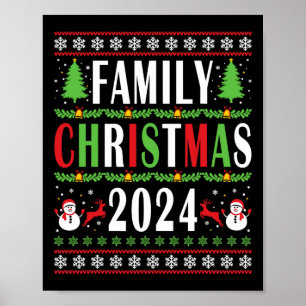 Weihnachten 2024 Weihnachten mit Weihnachtsbaum Poster