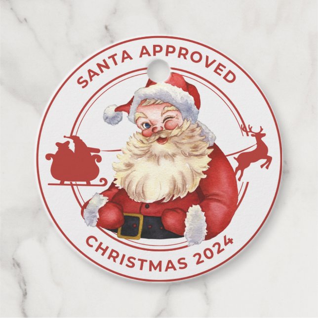 Weihnachten 2024 - Zugelassene Geschenkmarke Geschenkanhänger (Vorderseite)
