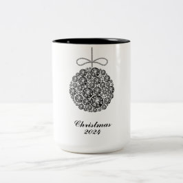Weihnachten 2024 zweifarbige tasse