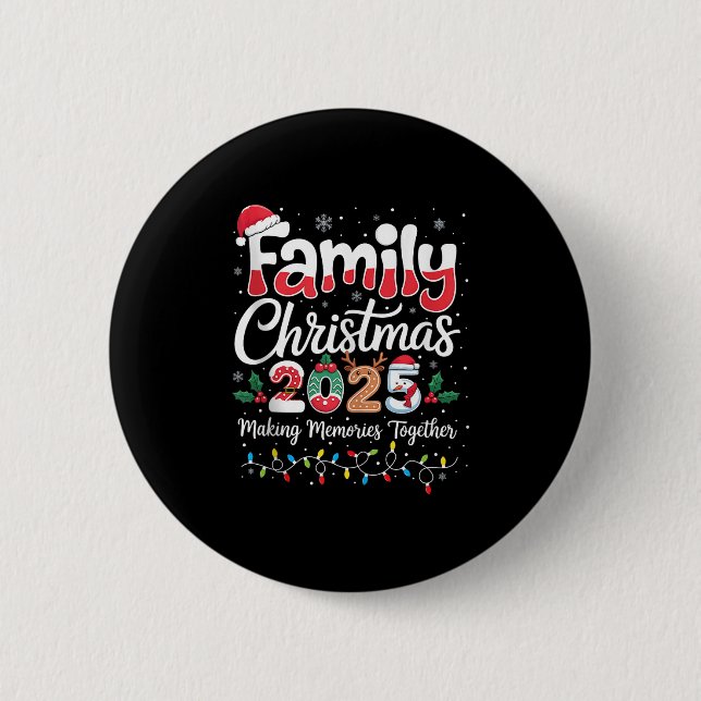 Weihnachten 2025 Matching Outfit Xmas Squad S Button (Vorderseite)