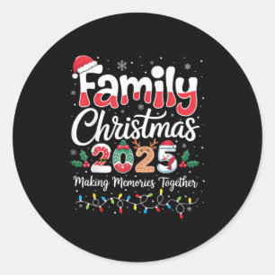Weihnachten 2025 Matching Outfit Xmas Squad S Runder Aufkleber