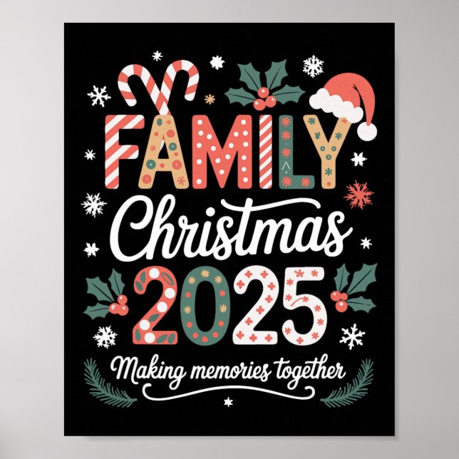 Weihnachten 2025 - Matching Xmas Outfit Poster (Vorne)