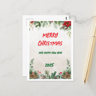 Weihnachten 2025 postkarte