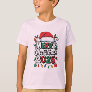Weihnachten 2025 Pyjama Lustiger Weihnachtsmann Hu T-Shirt