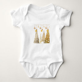 Weihnachten 2025 Quirky tree & Baubles PJ Baby Strampler