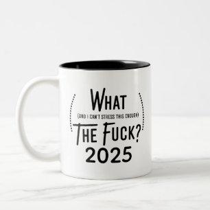 Weihnachten 2025 Was und ich kann das nicht genug  Zweifarbige Tasse